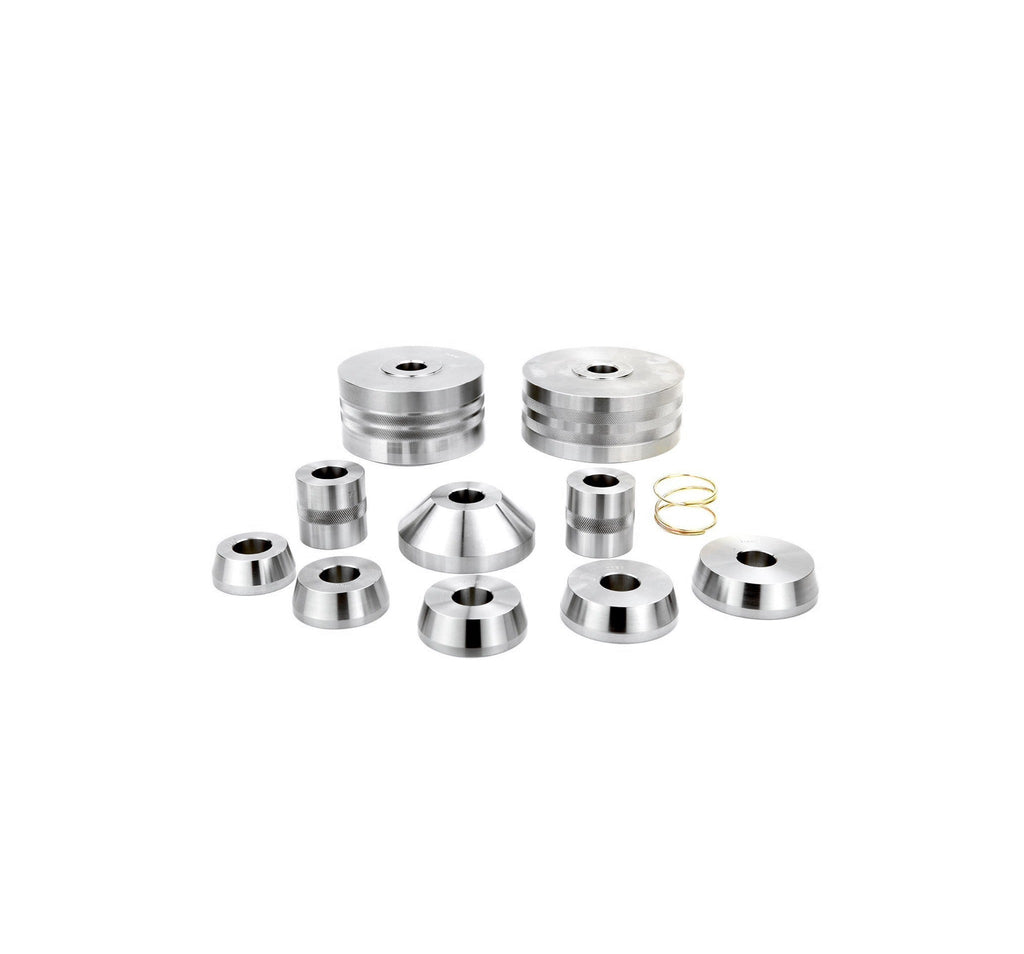 Complete Brake Lathe Adapter Set for Passenger Car (Hub-Less Flat Rotors) 1" Bore
