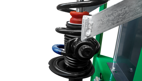 Angle adjustable jaws. Ideal for coils with an "opposite" angle.