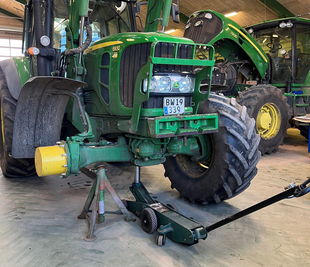 Air hydraulic high-lift trolley jack 10-ton