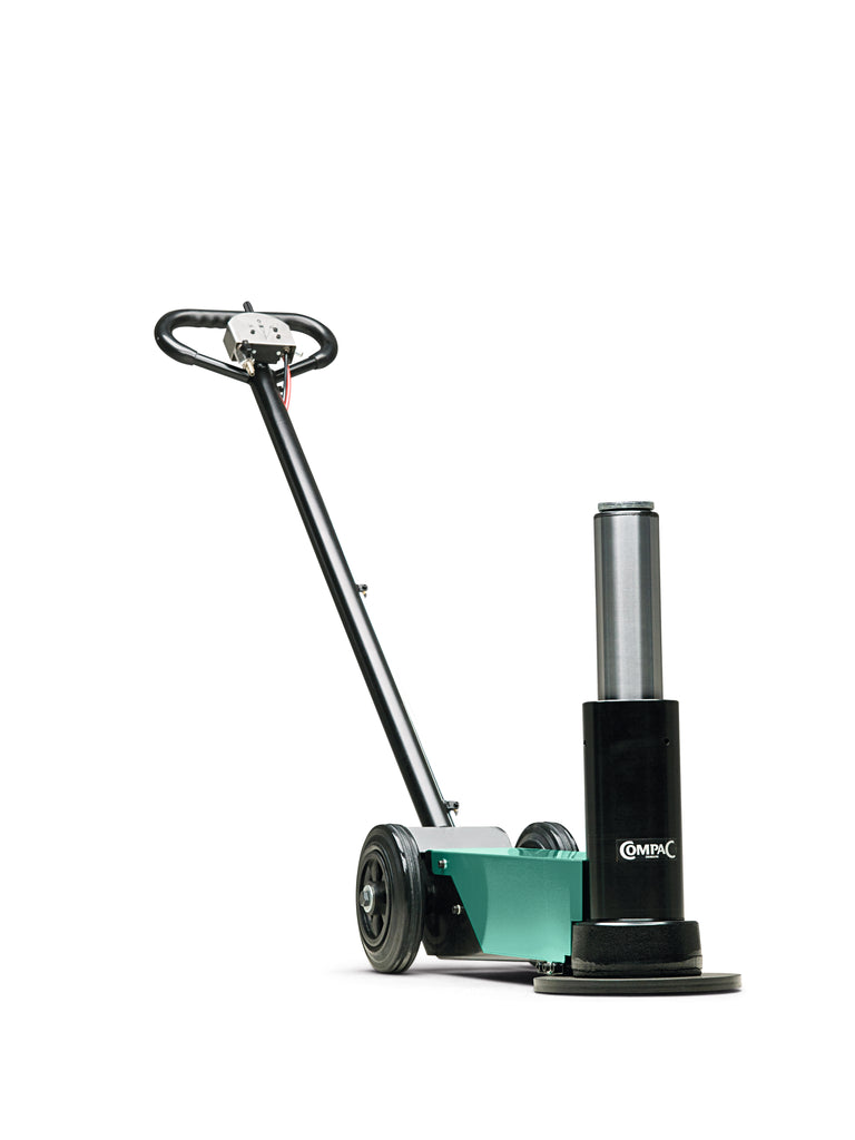 Air hydraulic jack, 28-ton, 1-stage cylinder, extra high