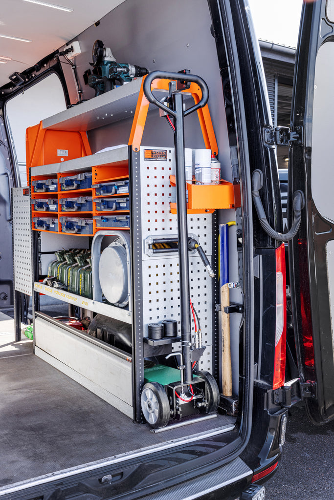 Air hydraulic jack, 38/18 ton- 2 stage cylinder, transportable