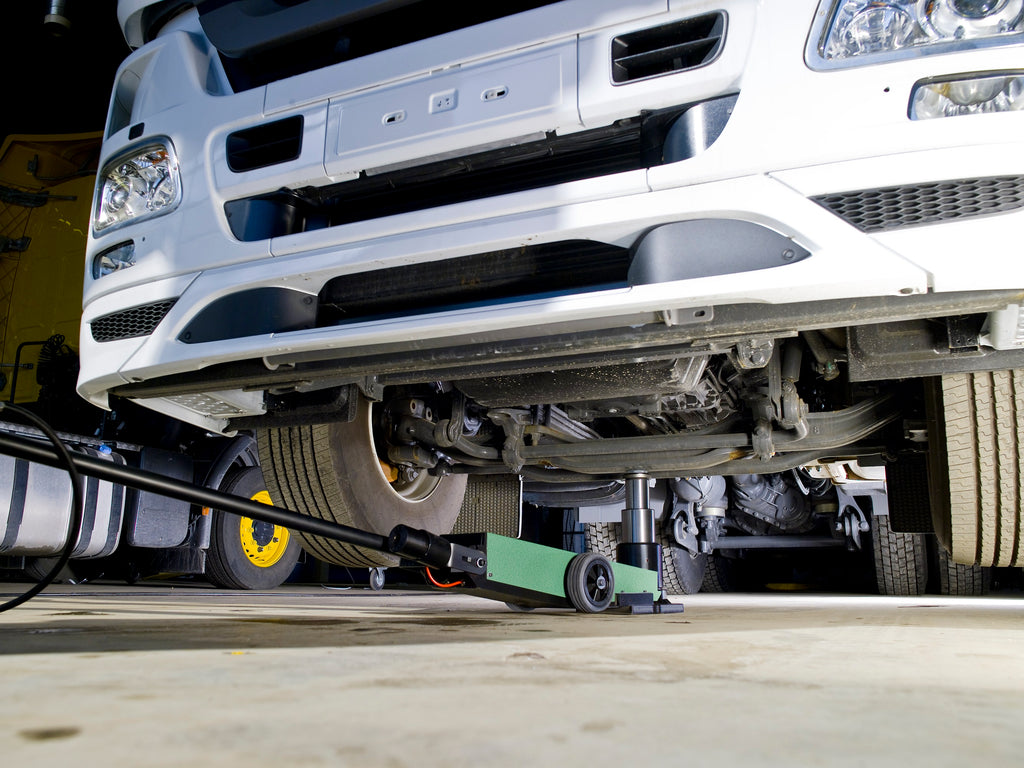 Air hydraulic jack, 58/16 ton - 2 stage cylinder