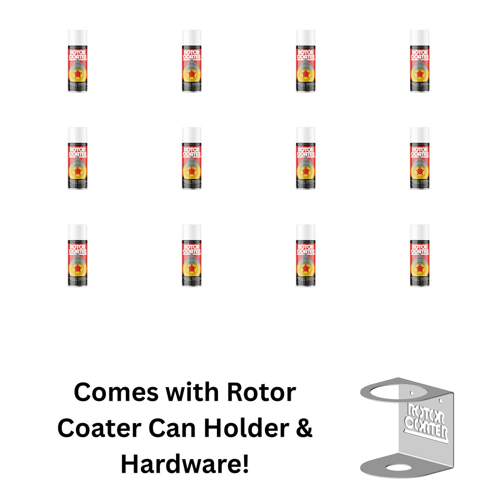 Rotor Coater Brake Treatment Spray - Starter Pack (12 Pack & Holder)