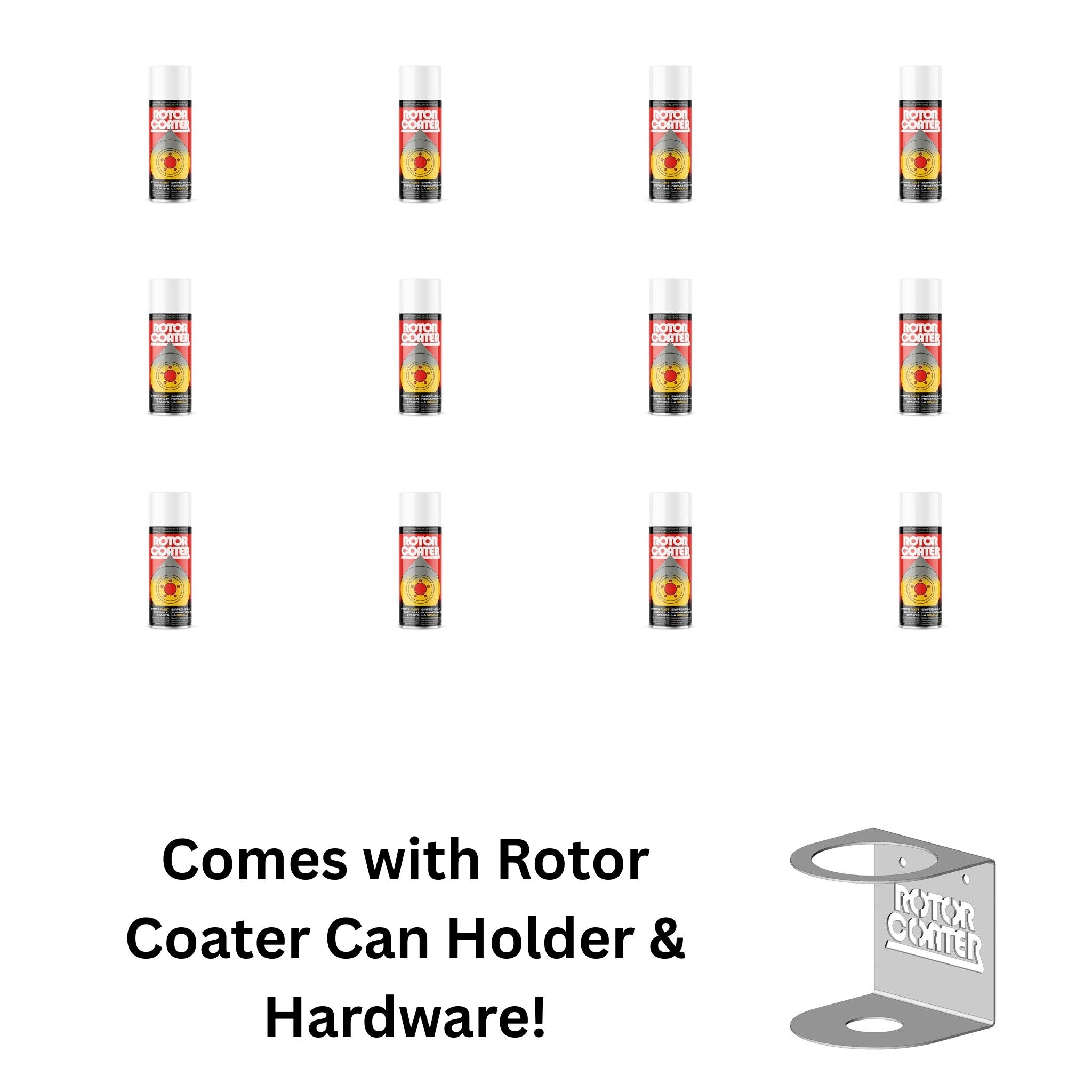 Rotor Coater Brake Treatment Spray - Starter Pack (12 Pack & Holder ...