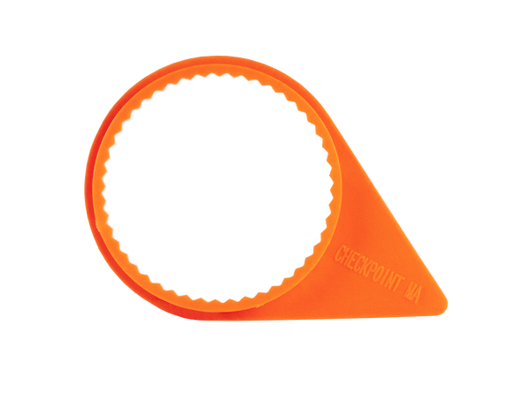 CHECKPOINT Medium Arrow High Temperature Wheel nut indicator - Orange 33 mm (bag of 100 pcs)